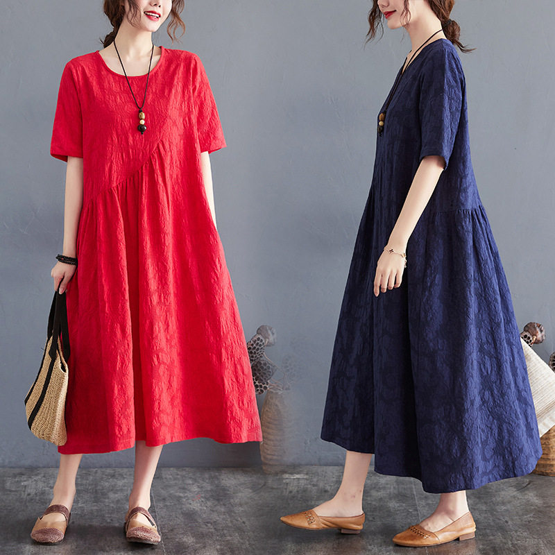 womenclothes棉麻过膝长
