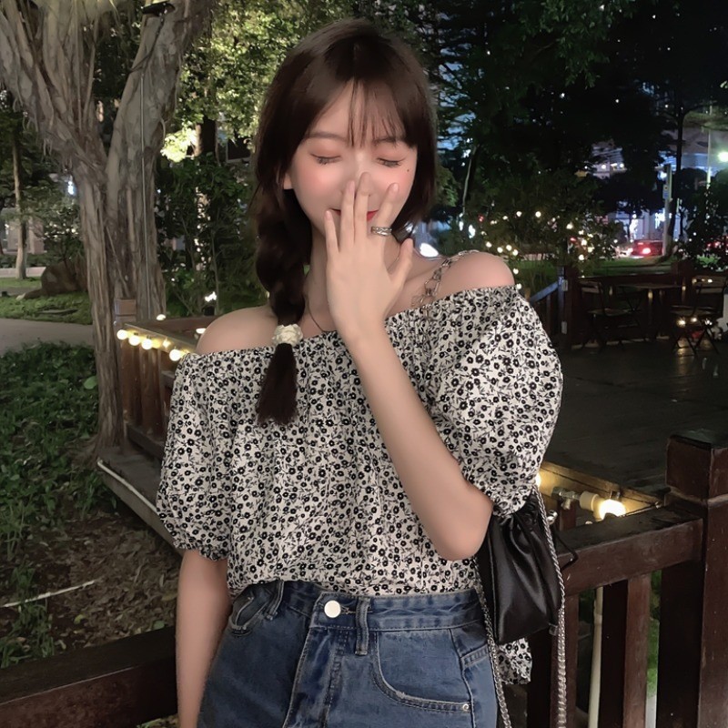 womenclothes一字肩雪纺