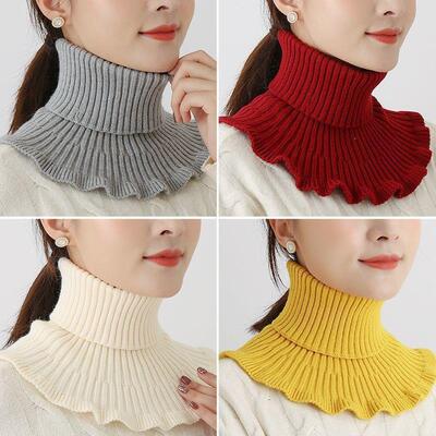 Unisex Knitted Warm Scarf Winter Autumn Ring Women Bandana S
