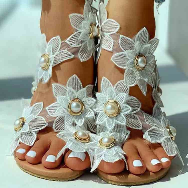 shoeswomen太阳花立体花