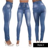 High rise Stretch Women Slim Sexy Size Large Feet Jeans