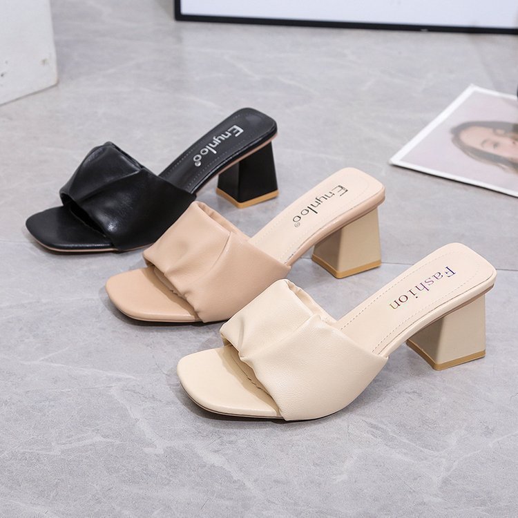 shoeswomen拖鞋女外穿高