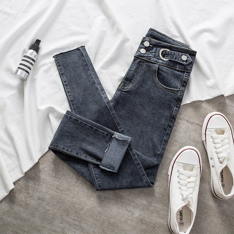 womenclothes高腰牛仔裤