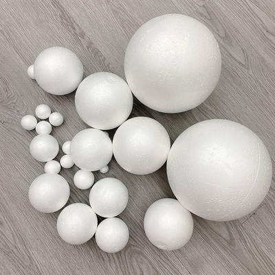 10/50/100PCS DIY Round Styrofoam Balls Christmas Ball White