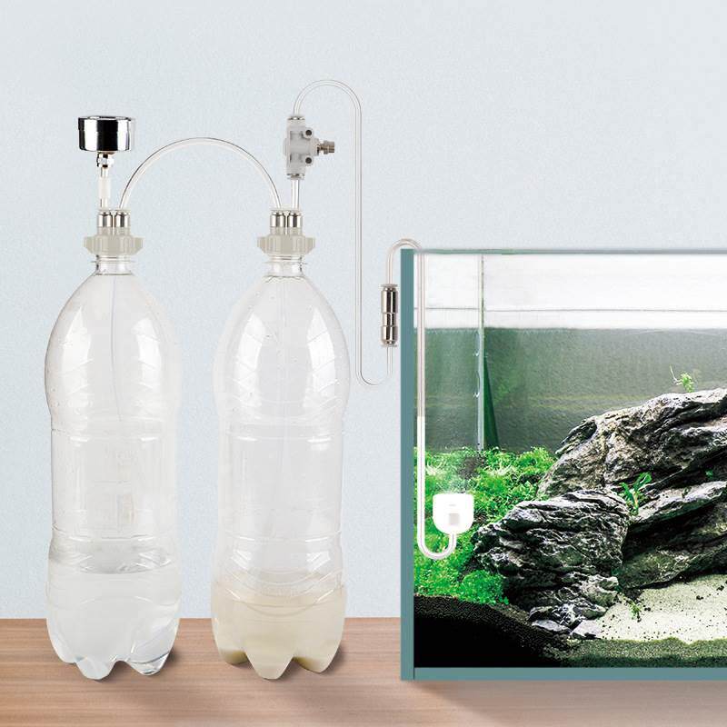 DIY自制Co2二氧化碳发生器鱼缸草缸塑料盖实验瓶盖 小苏打 柠檬酸