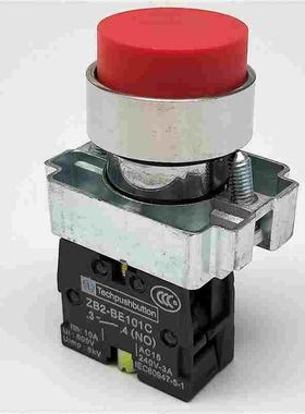 22mm自动复位点动高凸头XB2-BL42C红色按钮开关一常闭ZB2-BE102C