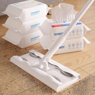 チュシンミ 一次性拖布静电除尘懒人平板拖把家用免手洗