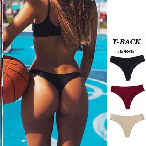 Silk Sexy Women's Thongs g string Seamless Panties Underwear
