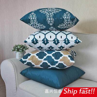 cushion cover pillow case cussion case 几何图形简约枕头枕套