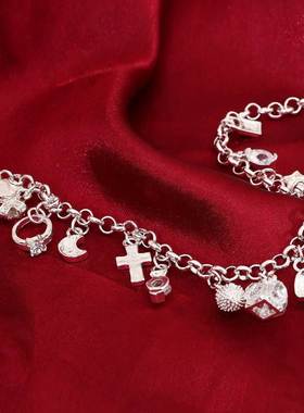 Hanging piece bracelet Korean style alloy jewelry 女手链饰品