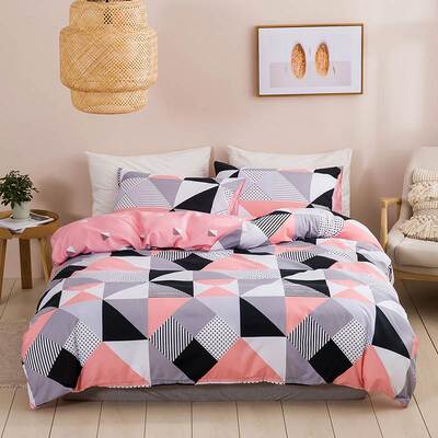A quilt cover + 2 pillowcases Bedding set 1个被套+2个枕套