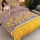 冬季 加绒被套单件法兰绒加厚冬天双面毛绒牛奶绒被罩单人宿舍家用