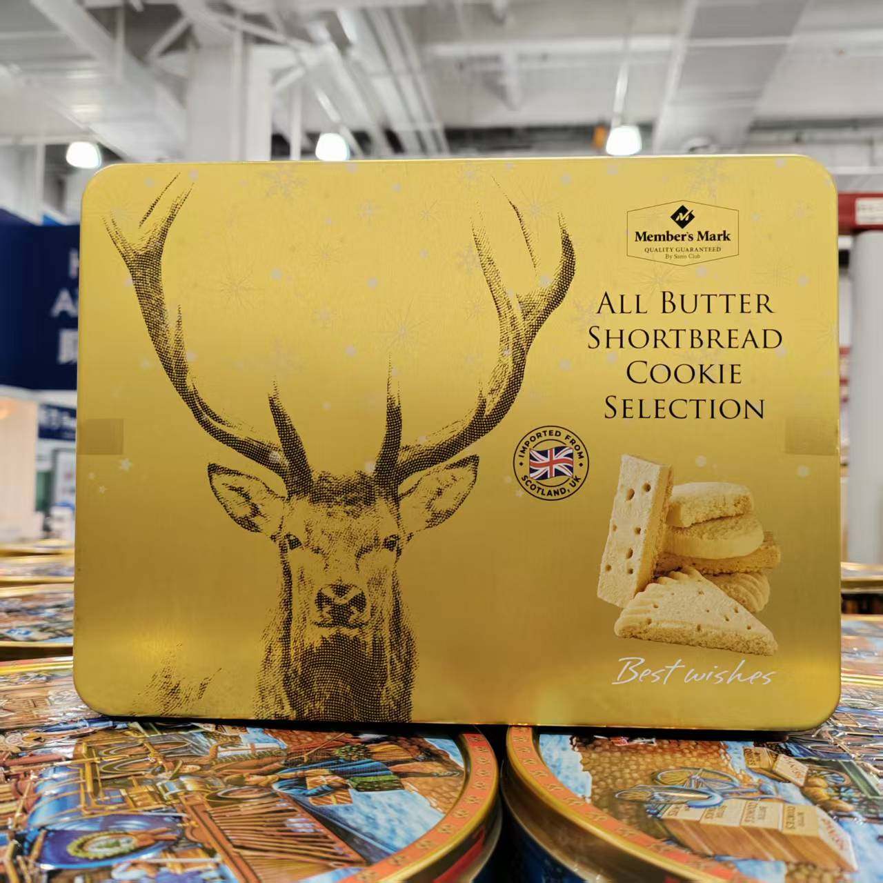 会员代购英国进口MM英式黄油饼干1000g经典苏格兰风味下午茶糕点