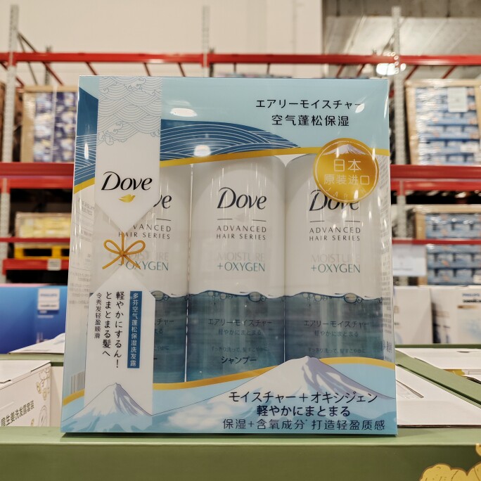SM超市代购日本进口DOVE多芬空气蓬松保湿洗发水480g泡沫绵密柔顺