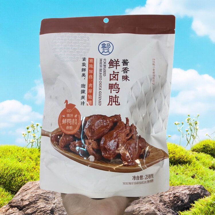 盒马代购 MAX酱香鸭肫298g鸭舌鸭脖肉质紧实即食卤味零食独立包装