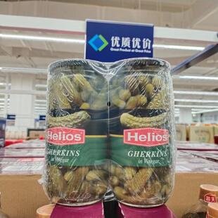 会员代购西班牙进口Helios酸黄瓜680g*2开盖即食乳黄瓜早餐酱腌菜
