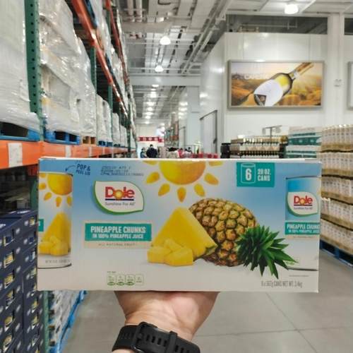 都乐切块菠萝罐头567g*6即食