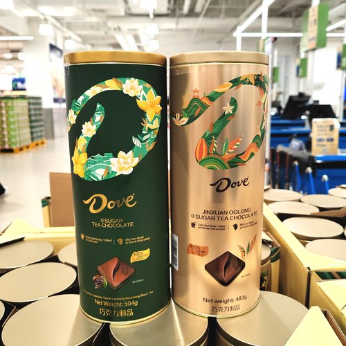 德芙0糖茶萃黑巧克力独立装