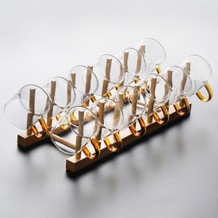 天然楠竹网红杯架悬挂摆放架厨房碟盘子架玻璃杯收纳架杯子水杯架