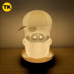 【可刻字】春田花花同学会台灯小夜灯办公室减压摆件职场萌物礼物