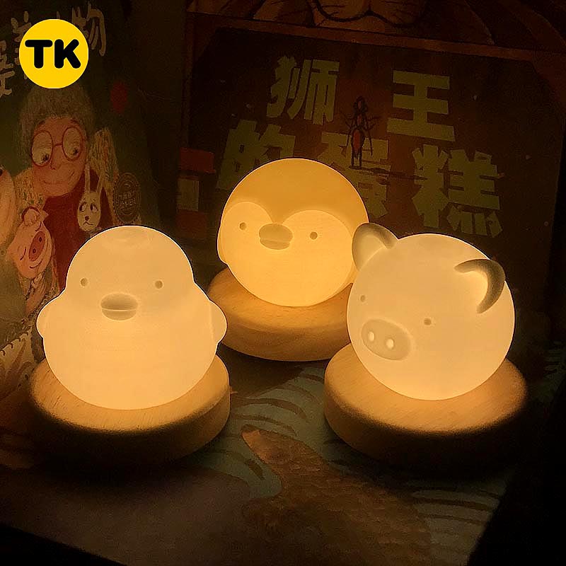 童刻光年刻字动物安抚助眠夜灯婴儿房柔光哄睡神器新生儿满月礼物
