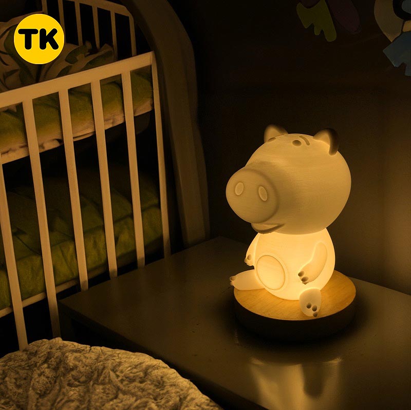 【可刻字】火腿小猪小夜灯定制生日礼物送儿童女生可爱玩具总动员