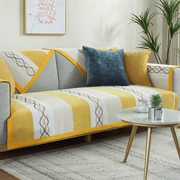 Sofa đệm bốn mùa phổ vải Bắc Âu đơn giản hiện đại chống trượt tuyết Neil đệm lại khăn sofa bìa - Ghế đệm / đệm Sofa