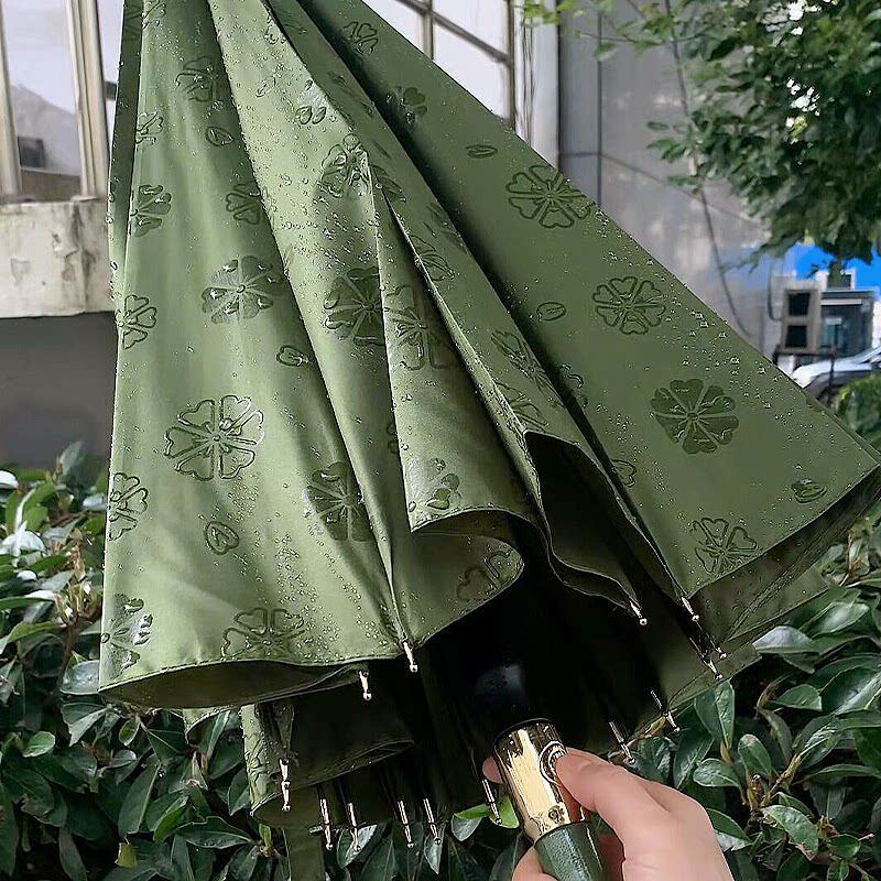 雨伞遇水开花高颜值创意感加大抗风暴长柄直杆大号高级感男女雨伞