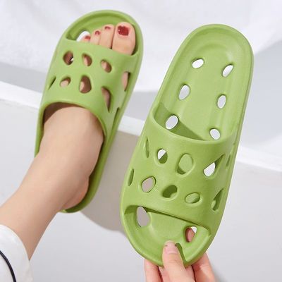 浴池防滑专用拖鞋网红男女成人居家洞洞鞋漏水浴室洗澡凉