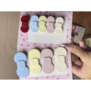 “Wer”马卡龙配色少女心蝴蝶结侧边刘海夹2025新款甜美百搭发夹