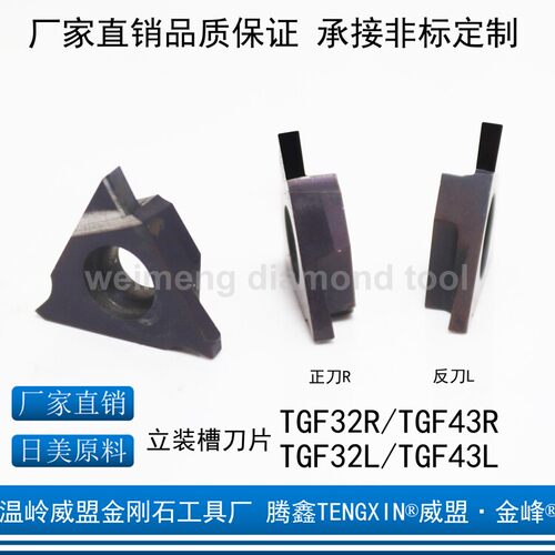 德国日本进口金刚石立装槽刀片TGF32R GBA43R/L TGF32L100/200/25