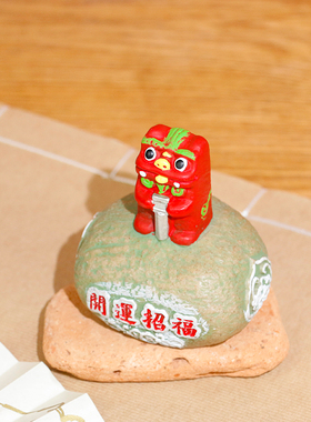 狮三百®剑狮创意可爱卡通树脂客厅桌面摆放保平安书桌装饰送礼物