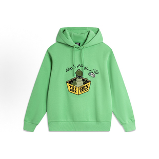 AWDU494 LiNing李宁 女款 卡通连帽宽松加绒套头卫衣 联名款