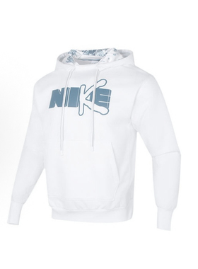 Nike M NK DF 字母印花运动休闲连帽卫衣 黑色 白色 DV9502