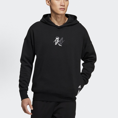 adidas Wj Swt Hood 武极系列 印花运动连帽套头卫衣 男款 HE5115