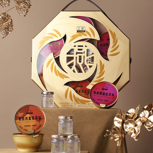 4瓶精炖纯燕窝+6碗燕窝粥+礼盒
