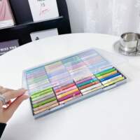 Extra-large oil pastel storage box, crayon storage box, soft crayon portioned packaging, suitable for single Corin and Goller thumbnail 4