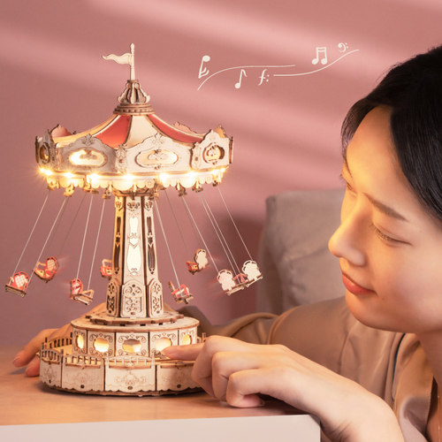 稀奇物木质拼装模型游乐场系列