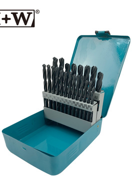 H+W 麻花钻组套 高速钢HSS直柄麻花钻组套 DIN338套钻 630252-7