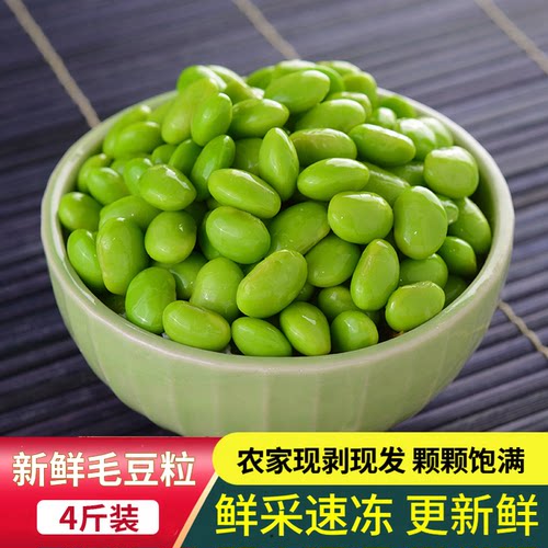 庄稼地河南农家新鲜毛豆仁大豆粒
