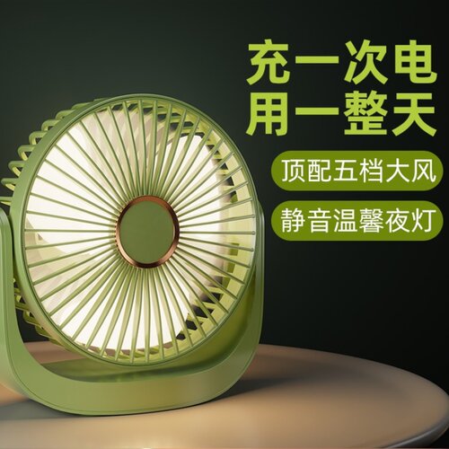 新款小风扇桌面办公室小型台式学生上课宿舍电风扇静音大风力无线