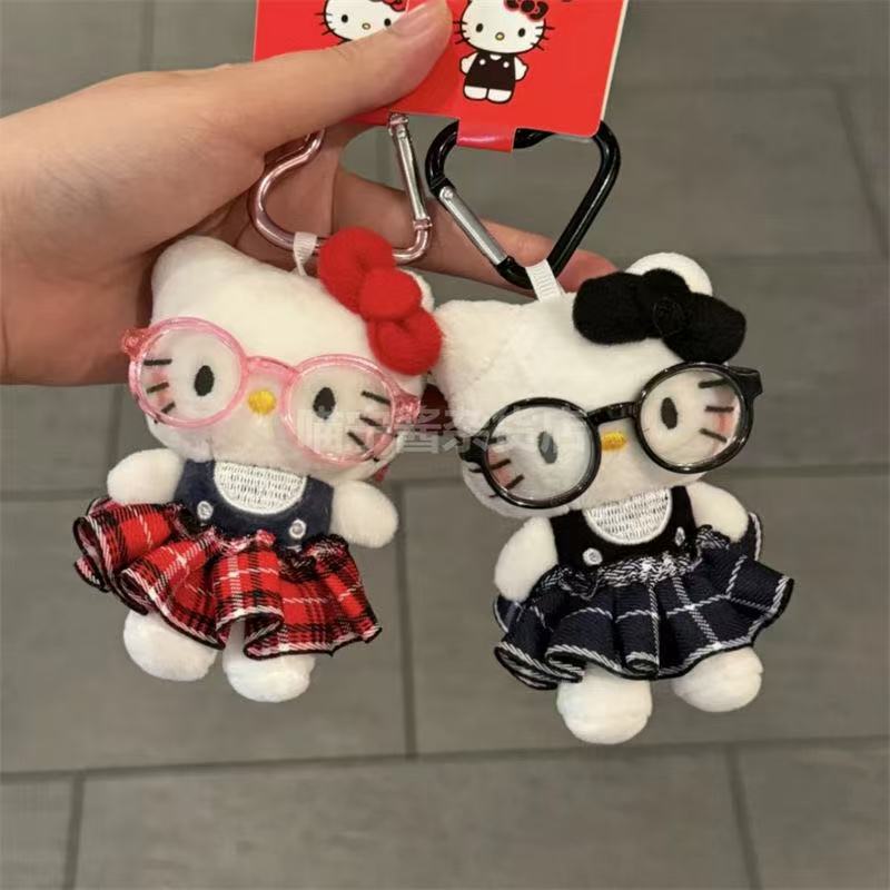 戴眼镜学院kitty可爱手作挂件KT