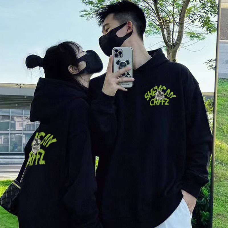 美式潮流潮牌连帽卫衣