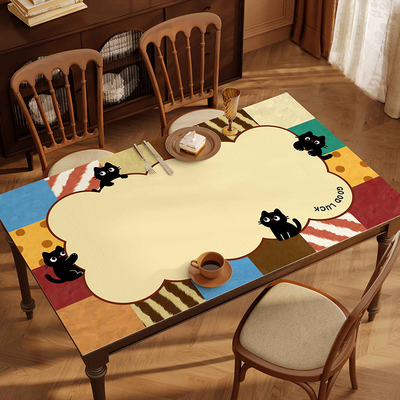 多巴胺动物餐桌垫防水防油防烫免洗桌布茶几桌面保护垫pvc隔热垫