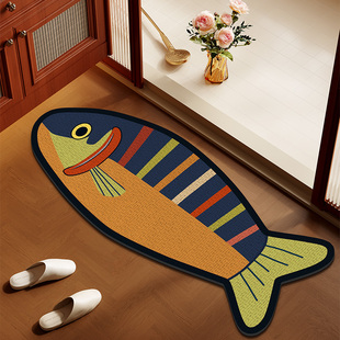 美式创意浴室地垫速干吸水硅藻泥门槛石地垫卫生间过门石防滑脚垫