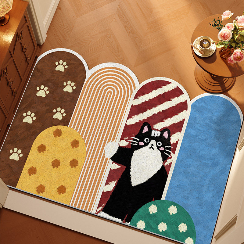美式动物入户门地垫耐脏防滑丝圈脚垫玄关进门门口入户地毯可裁剪,居家布艺,入户地垫,淘宝优惠券,粉丝福利购,淘宝优惠卷