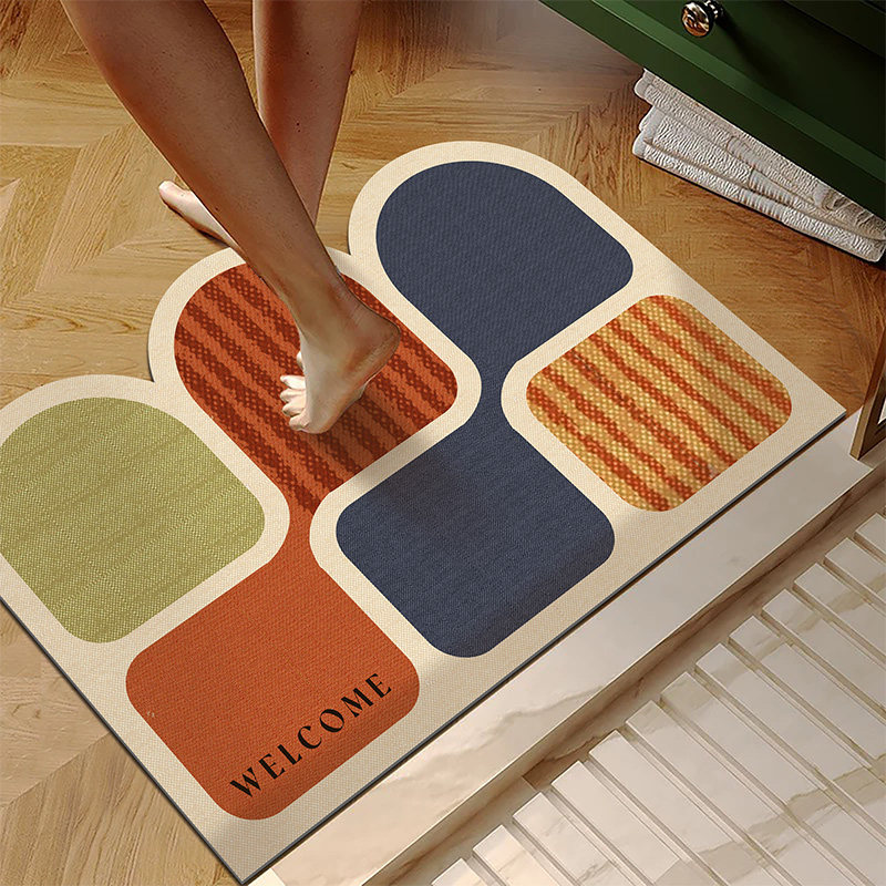 美式多巴胺浴室地垫吸水防滑卫生间门口脚垫洗手间硅藻泥地毯门垫,居家布艺,家用脚垫,淘宝优惠券,粉丝福利购,淘宝优惠卷