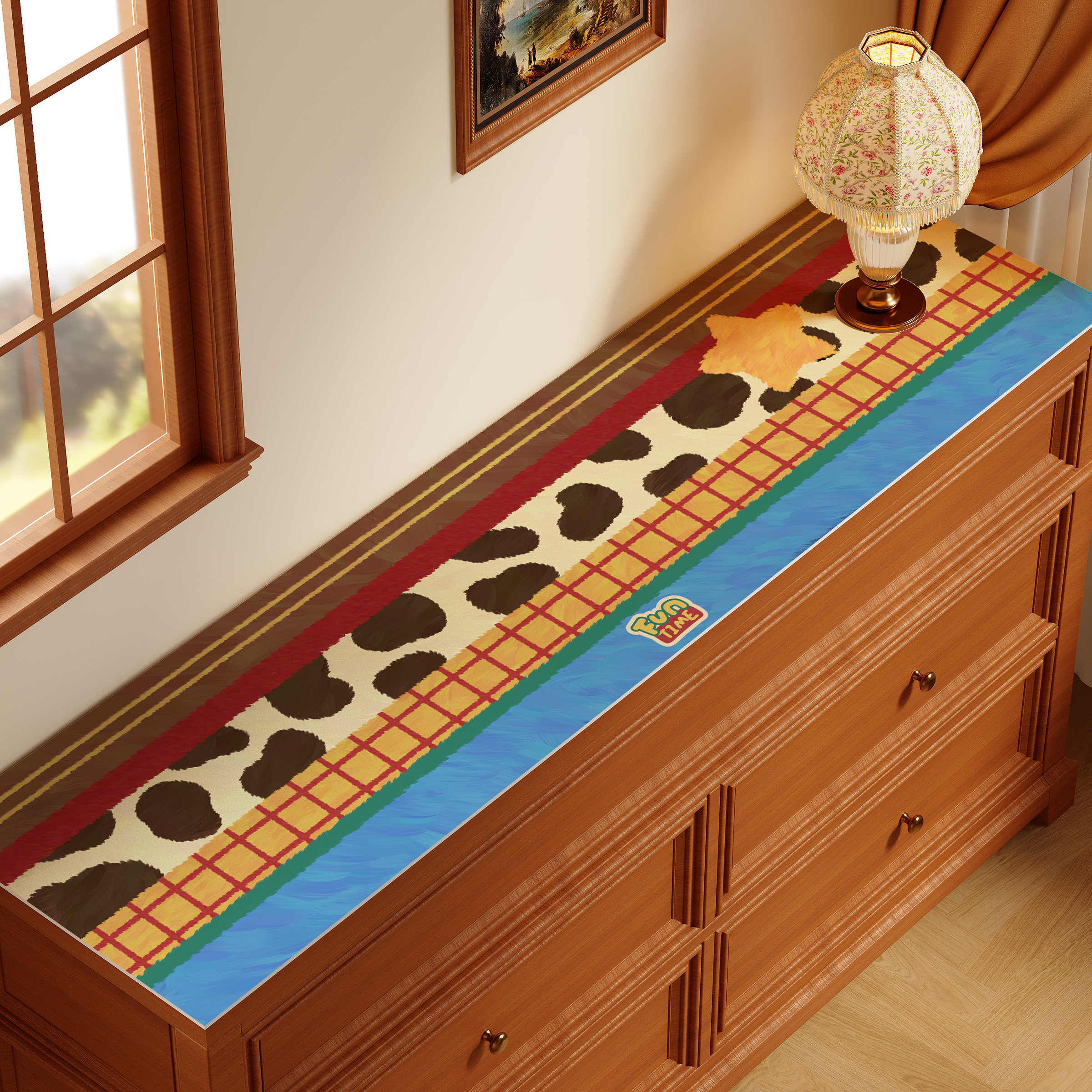 美式多巴胺餐边柜保护垫桌布电视柜桌垫入户玄关桌面垫鞋柜台面垫,居家布艺,桌布,淘宝优惠券,粉丝福利购,淘宝优惠卷