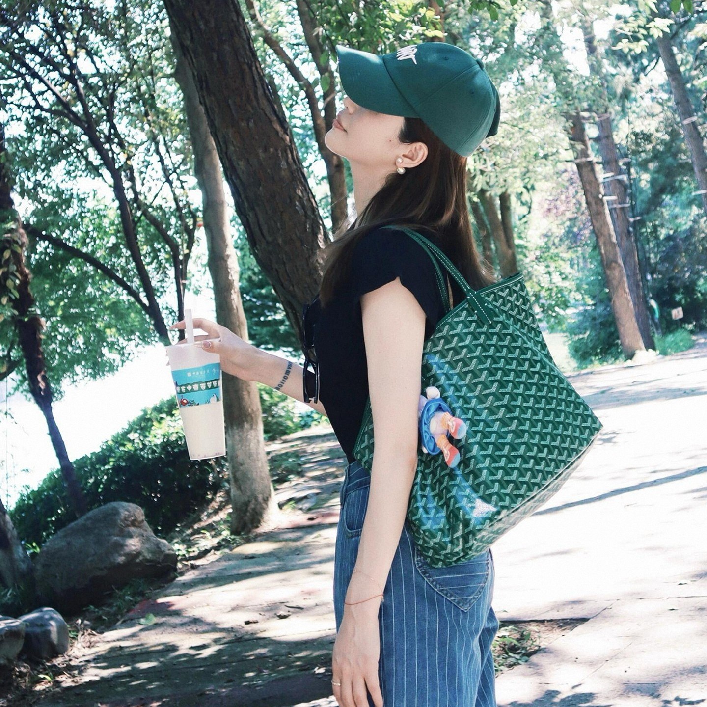 2025新款狗牙tote购物袋双面mini托特包大容量菜篮子妈咪包hobo包