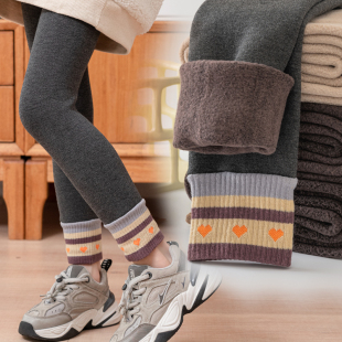 女童保暖裤加绒裤加厚打底裤